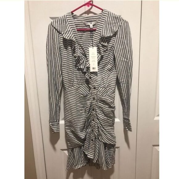 NWT. Veronica Beard long sleeve Dress Sz 0 white - Picture 6 of 8